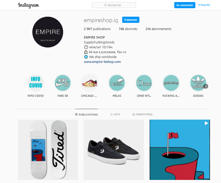 empire le shop instagram