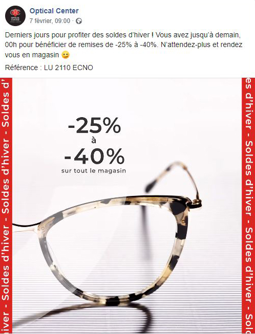 optical center reseaux sociaux